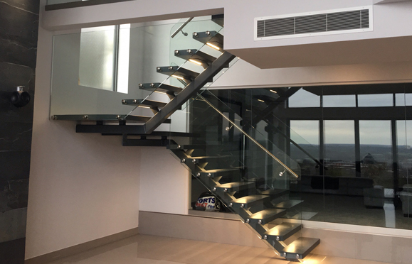 Balustrady szklane